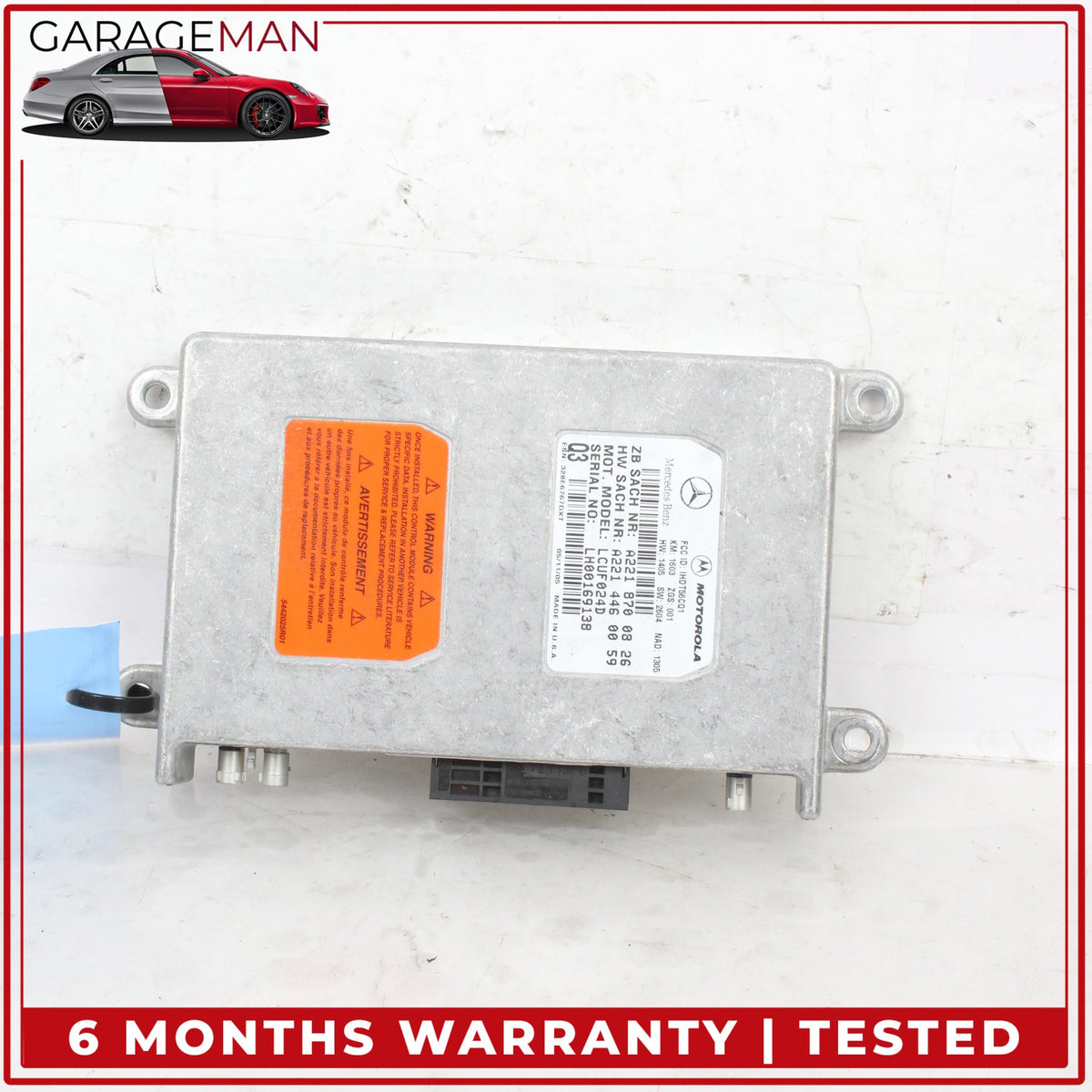 2006-2014 Mercedes R230 SL500 Voice Communication Control Module 2218700826 OEM