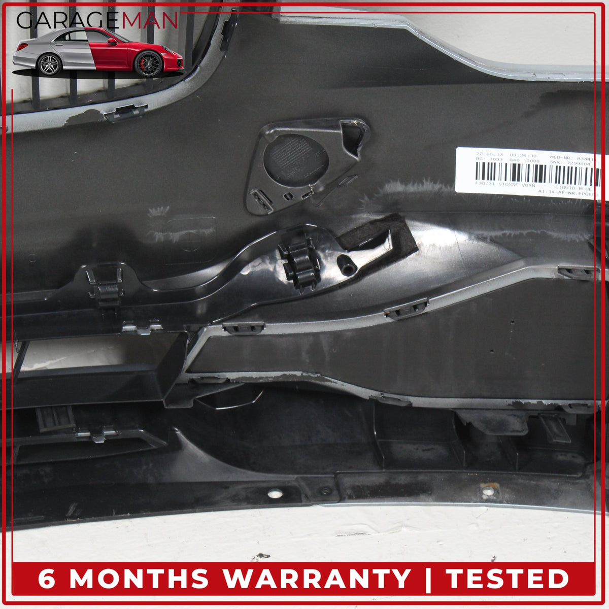 2012-2015 BMW F30 320i 328i xDrive Front Bumper Cover Panel Blue Metallic OEM