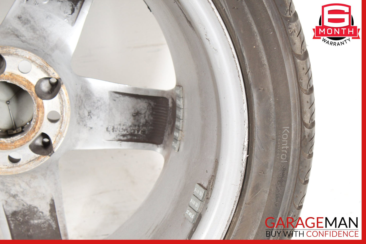 2003-2006 Mercedes R230 SL500 5 Spoke Rear Wheel Rim w/ Tire 9.5JX18H2 ET40 OEM