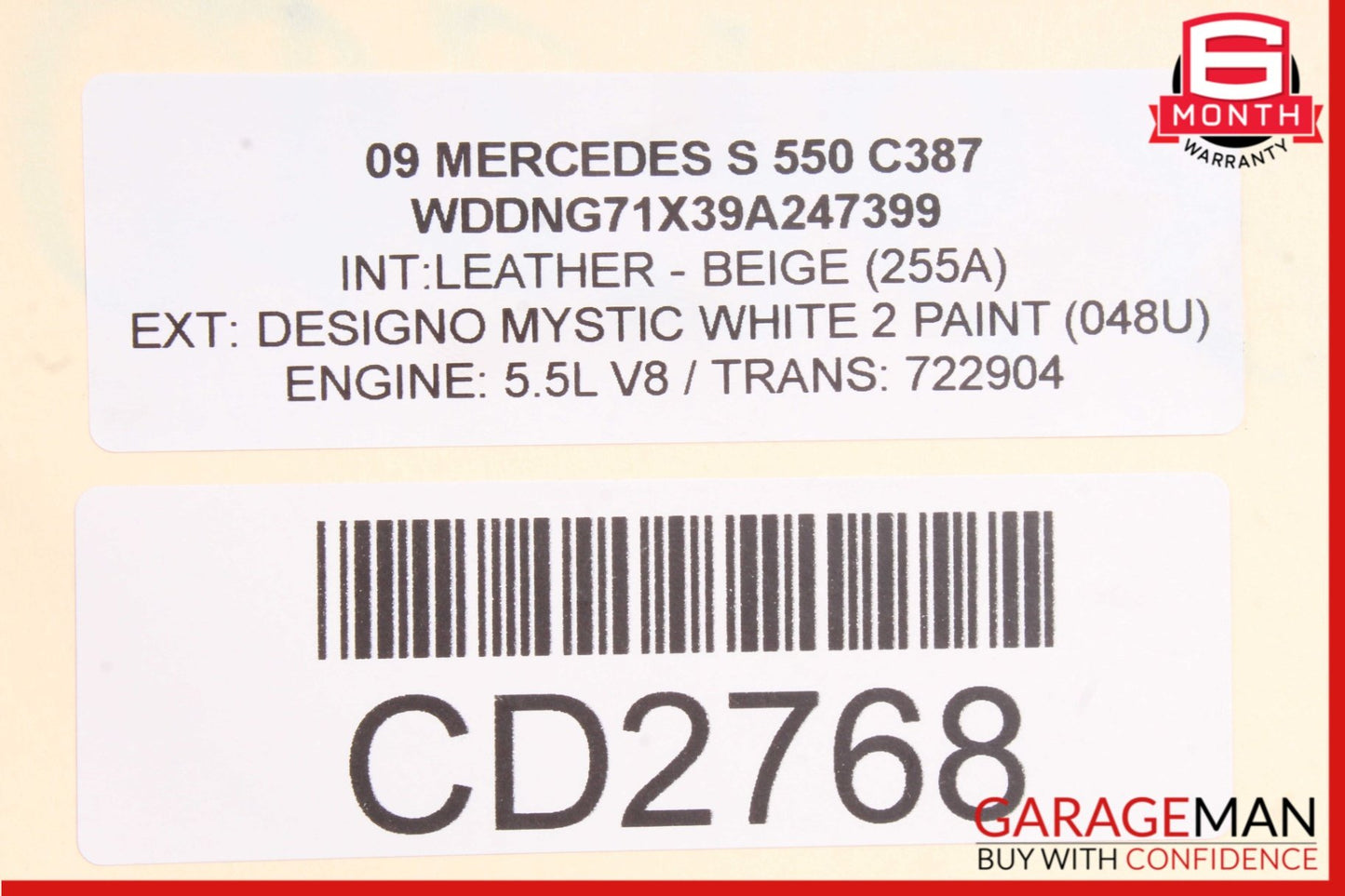 2007-2011 Mercedes-Benz S550 W221 Automatic Transmission 2212710701 OEM