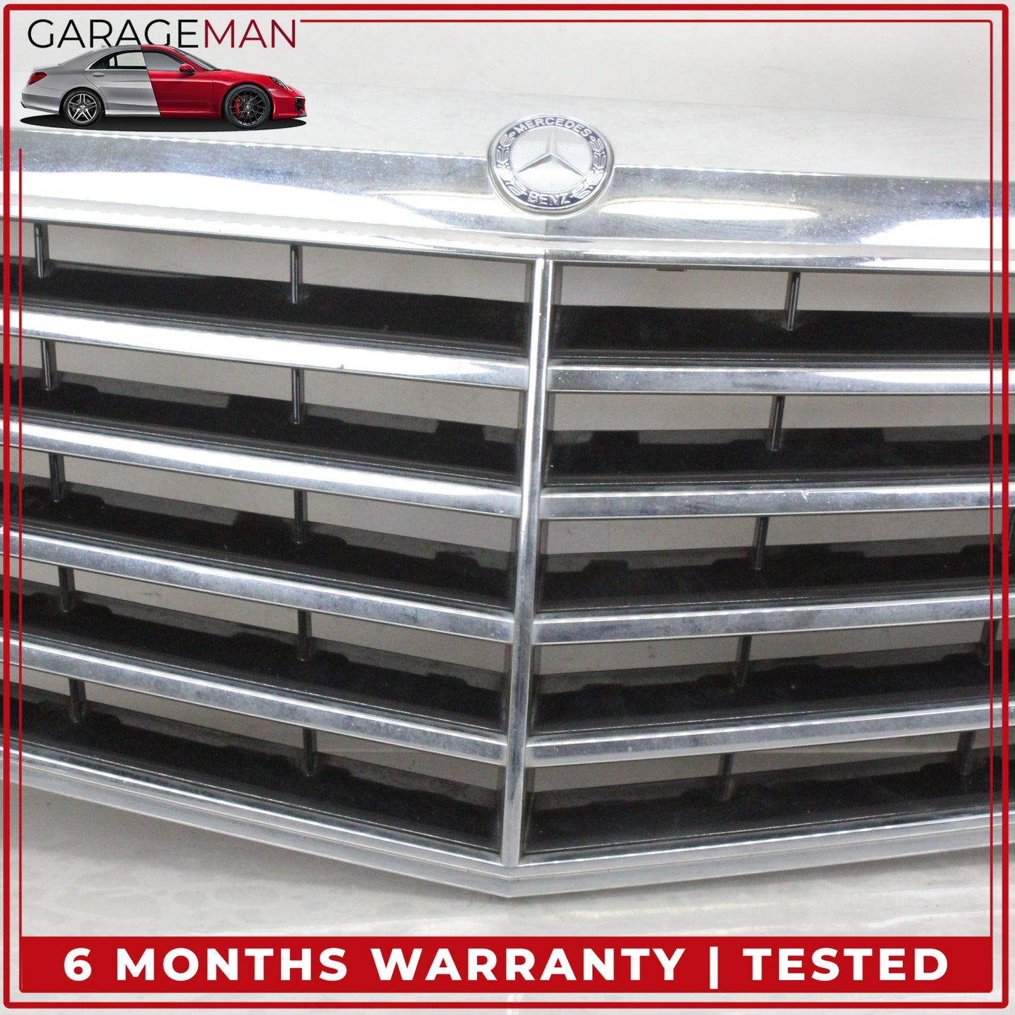 2007-2009 Mercedes W211 E350 E550 E320 Hood Radiator Grille Grill Chrome OEM