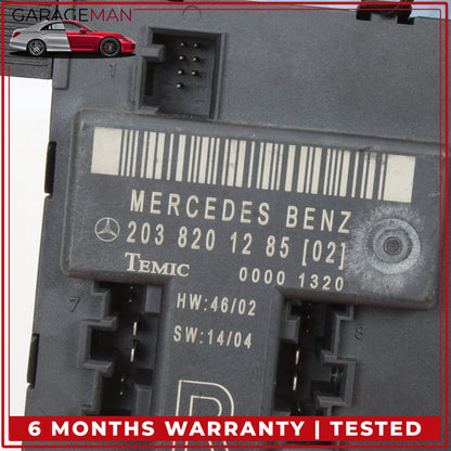 2001-2007 Mercedes W203 C230 C320 Front Right Door Control Module 2038201285 OEM