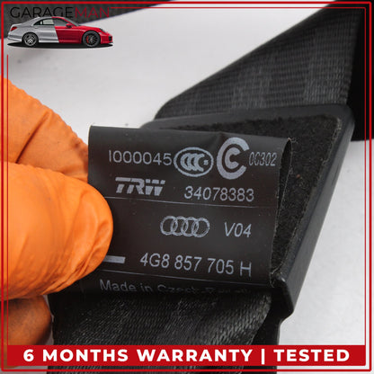 2012-2018 Audi A6 A7 Front Left Driver Side Seat Belt Black 4G8857705H OEM