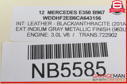 10-18 Mercedes W212 E350 CLS350 Front Right Side Seat Side Airbag Air Bag OEM