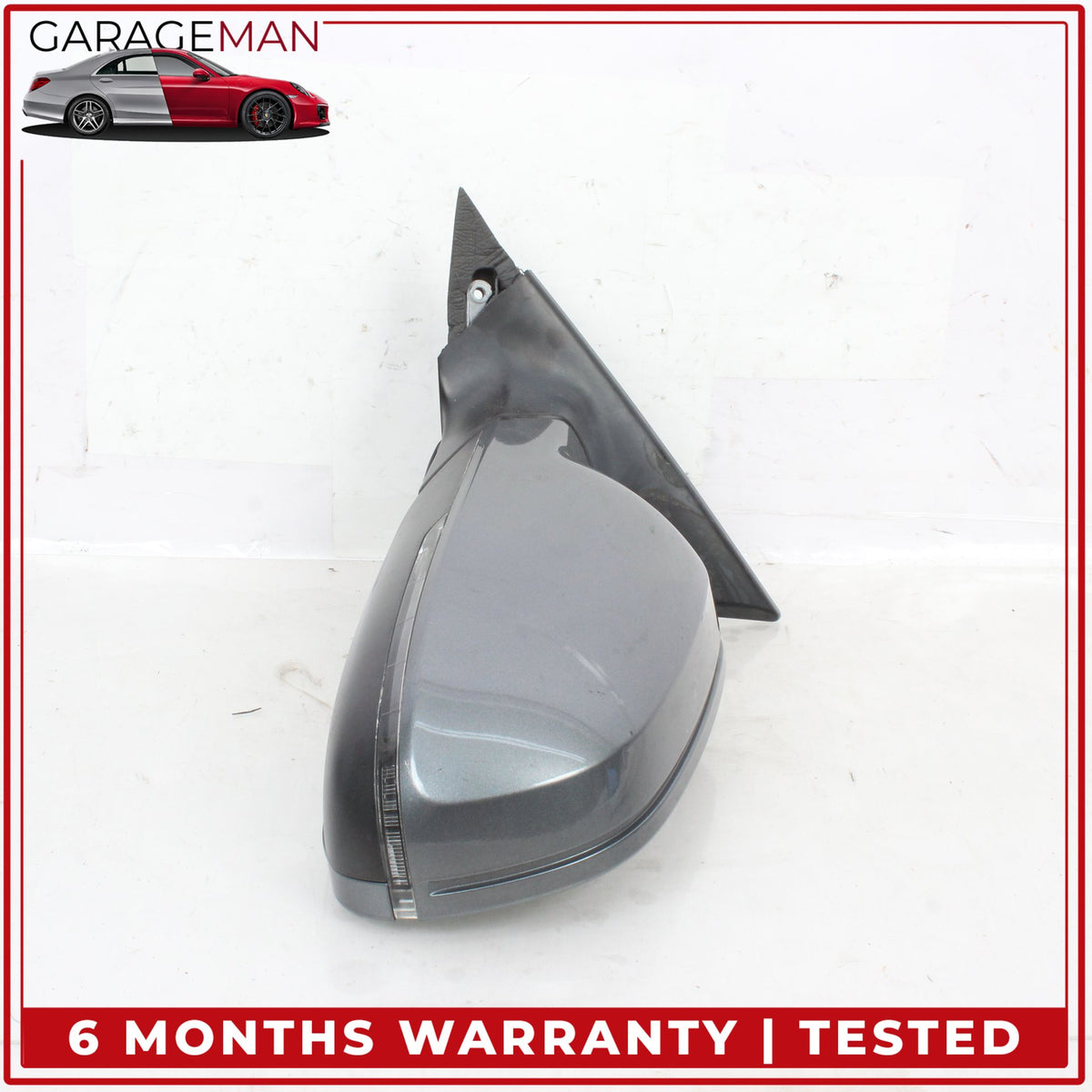 2010-2016 Audi A4 S4 Front Left Driver Side Door Rear View Mirror Gray OEM