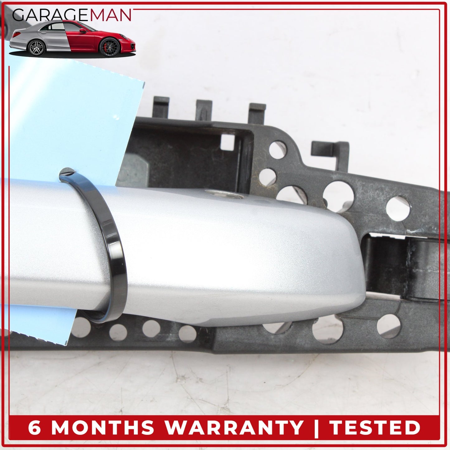 2017-2024 Audi Q7 Rear Left Side Exterior Door Handle Silver 4M0837885A OEM