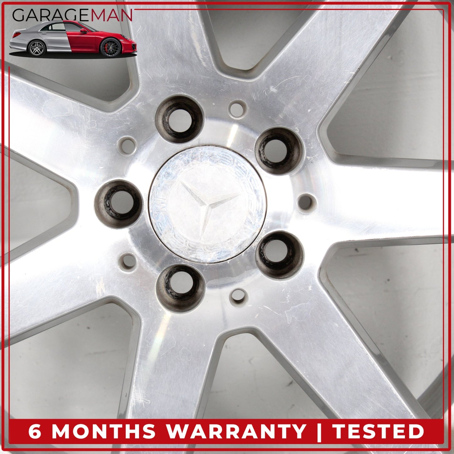 2012-2015 Mercedes W204 C250 Front 7 Spoke Wheel Rim 8JX18H2 ET50 2044019802 OEM