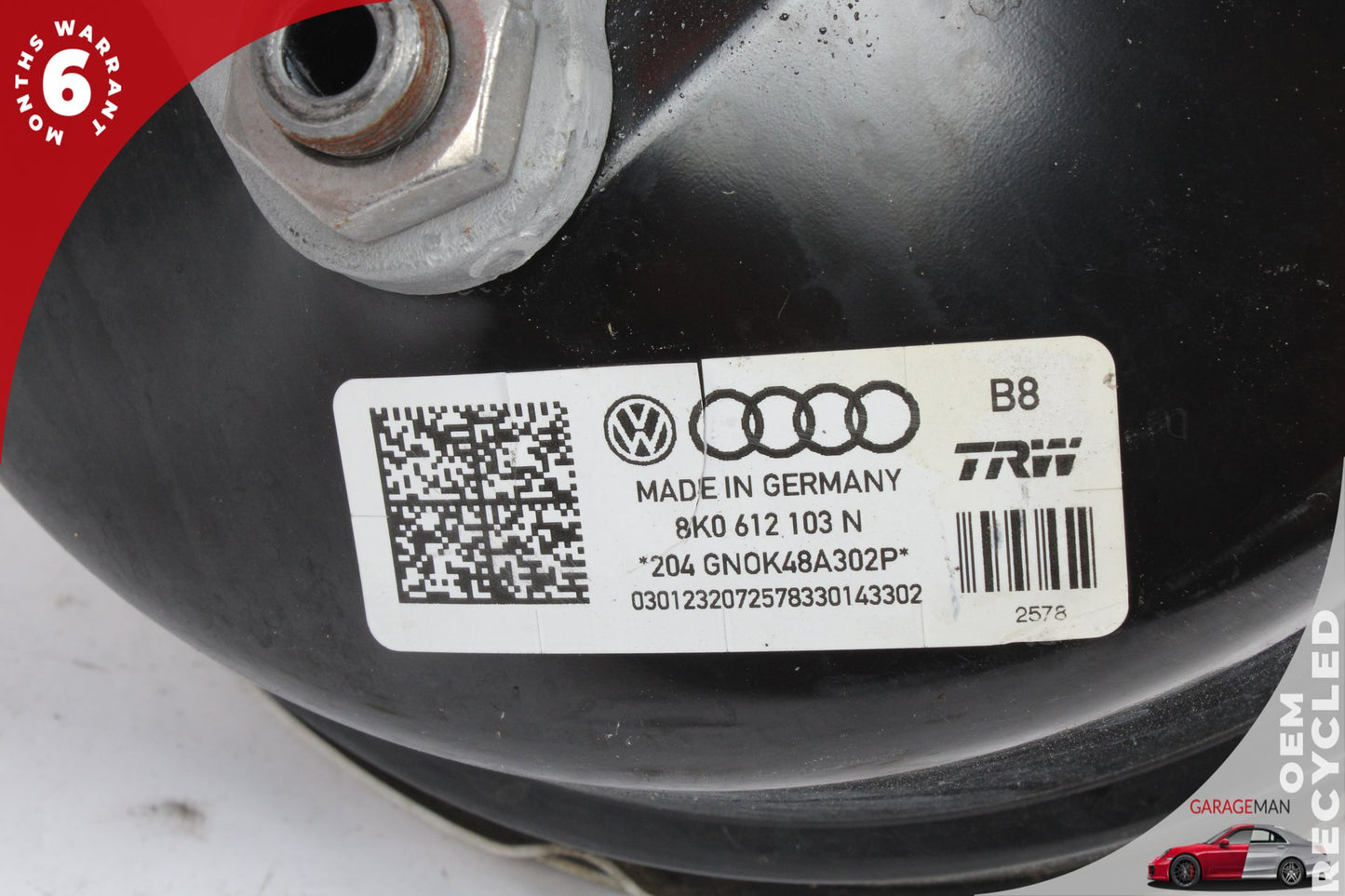 2013-2016 Audi A5 A4 Power Brake Booster Master Cylinder w/ Reservoir 8K0612103N