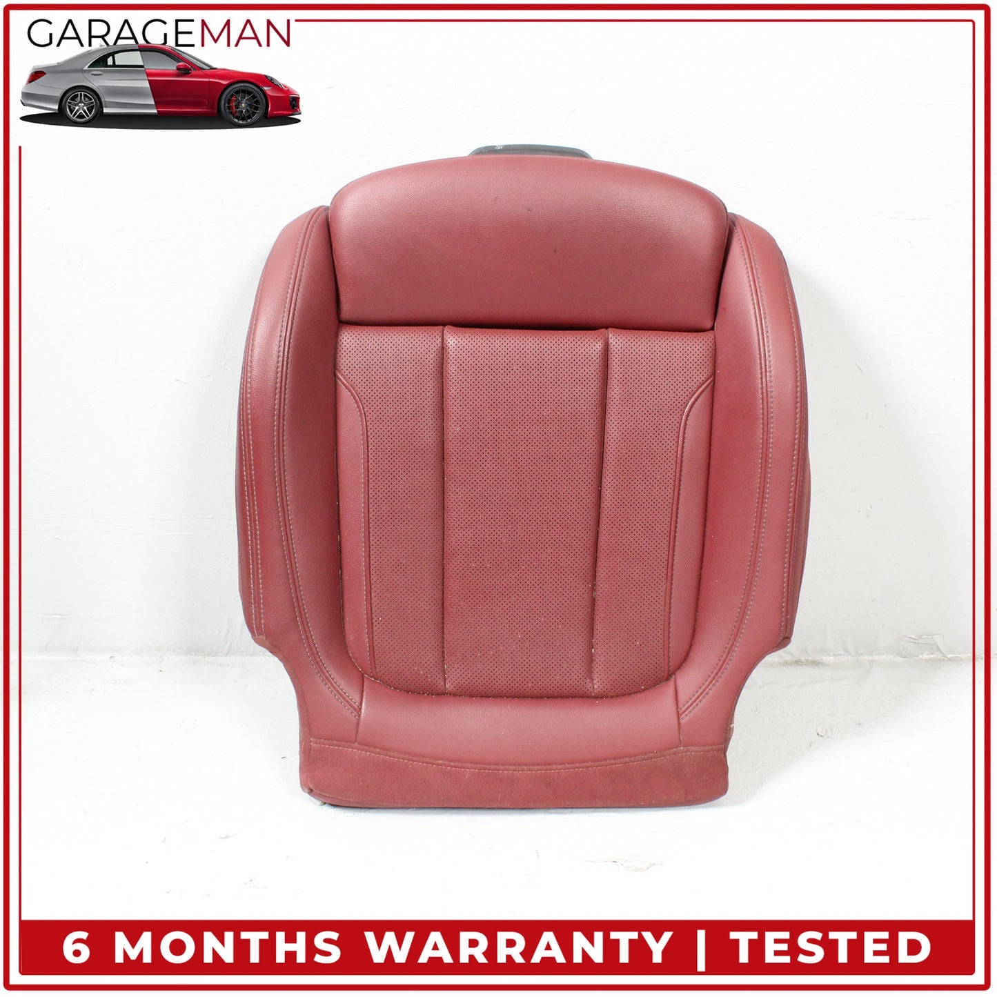 2019-2025 BMW 330i Front Left Driver Side Lower Bottom Seat Cushion Red OEM