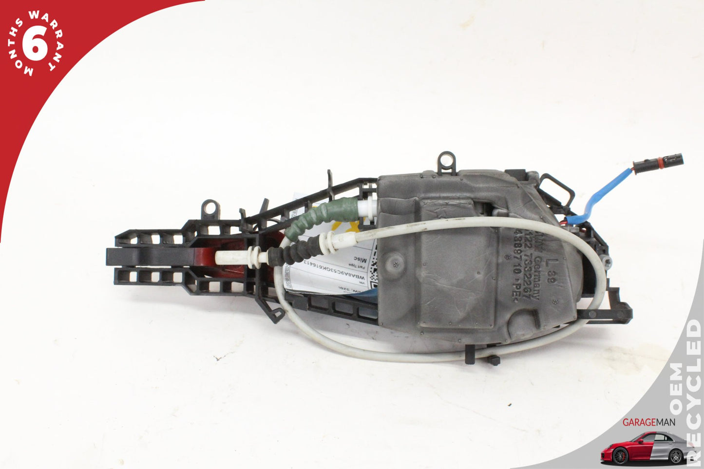 2012-2018 BMW 320i F30 Rear Left Side Exterior Door Handle Red 7332267 OEM
