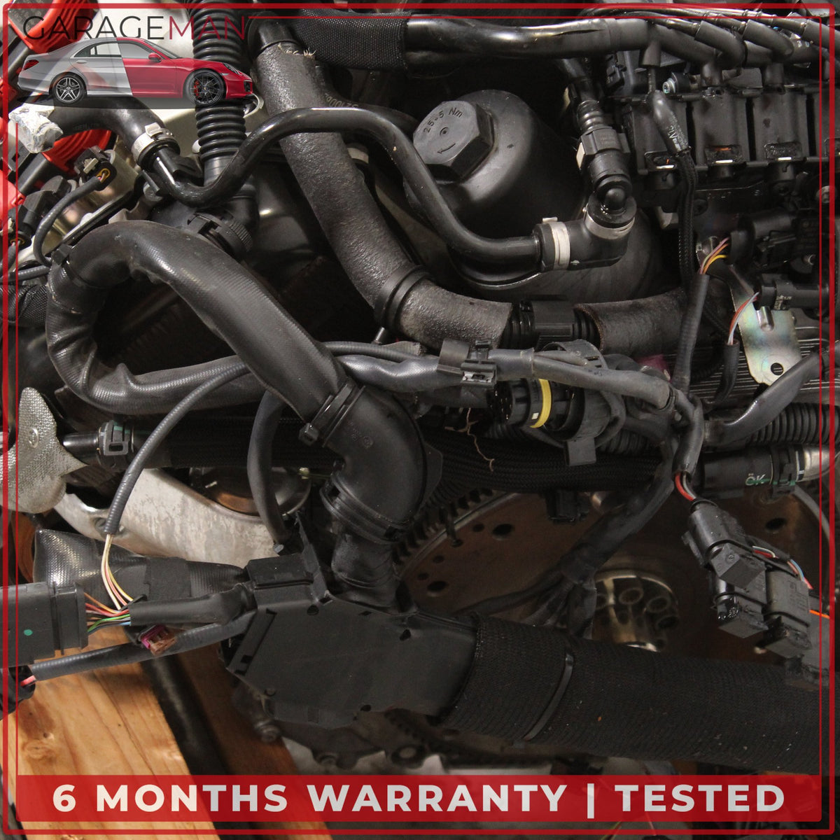 2015 Audi A8 D4 AWD 3.0L V6 CREC Engine Motor Assembly w/ Supercharger OEM