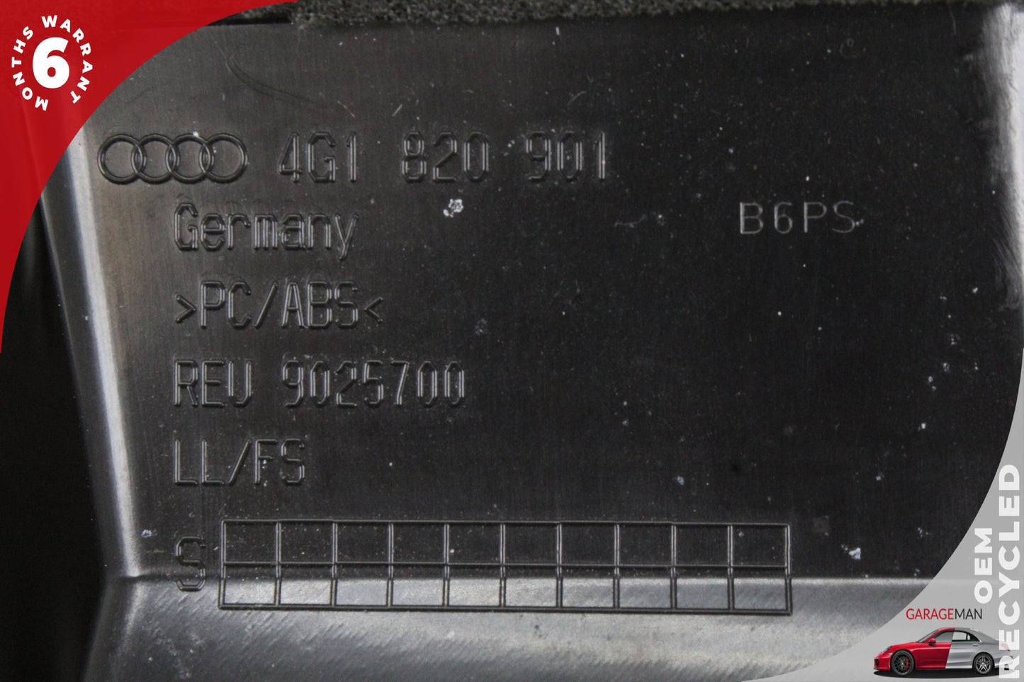 12-18 Audi A6 C7 Sedan Left Dash Air Vent 4G1820901 Genuine