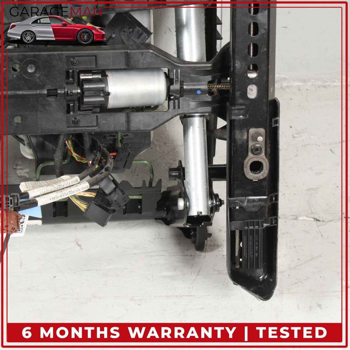 2009-2013 BMW 550i F07 Front Left Side Seat Track Frame Rail w/ Motors OEM