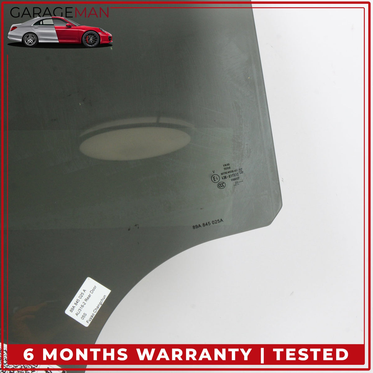 2022-2025 Audi Q4 e-tron Rear Left Door Window Glass 89A845025A OEM