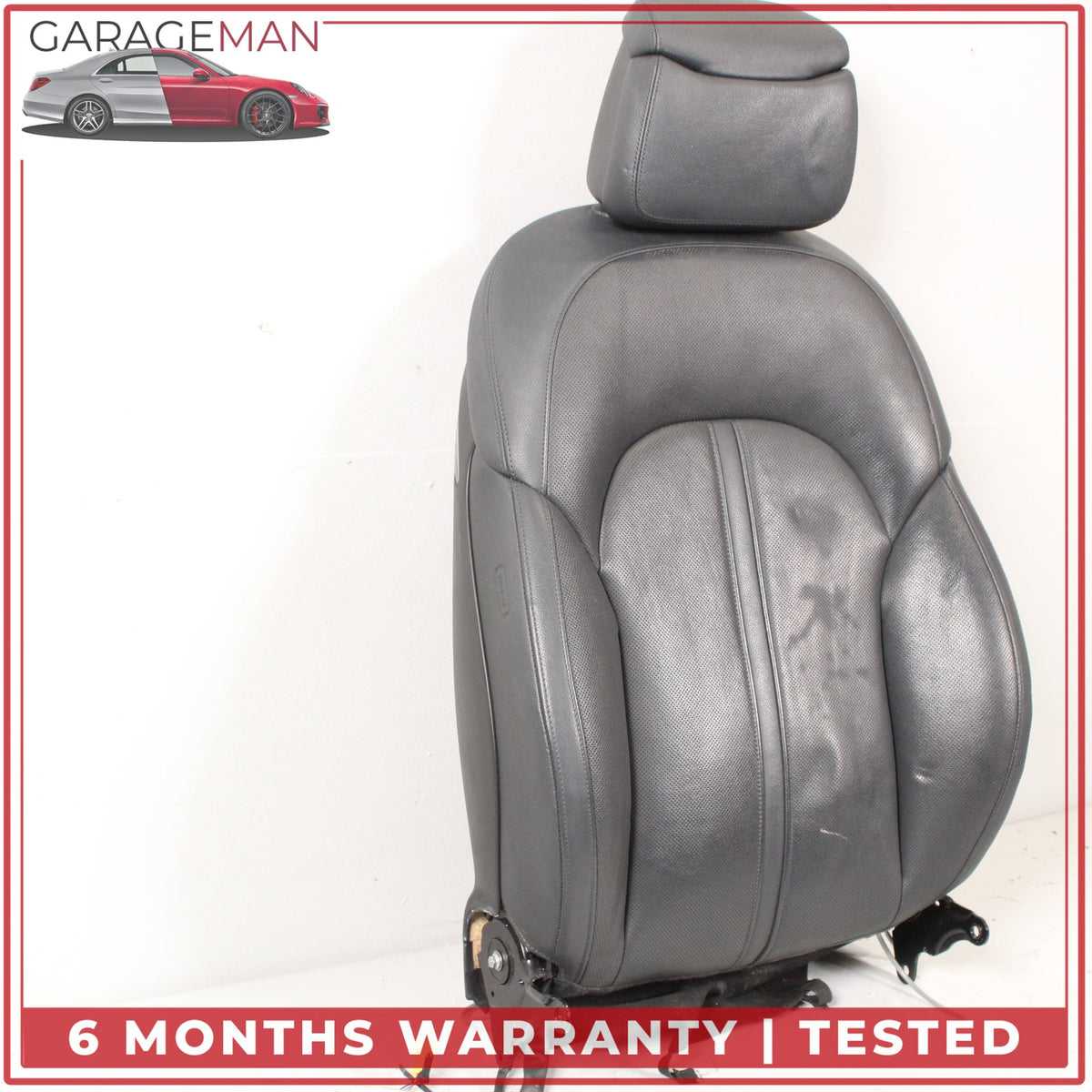 2011-2018 Audi A8 Front Right Passenger Side Upper Seat Cushion w/ Head Rest OEM