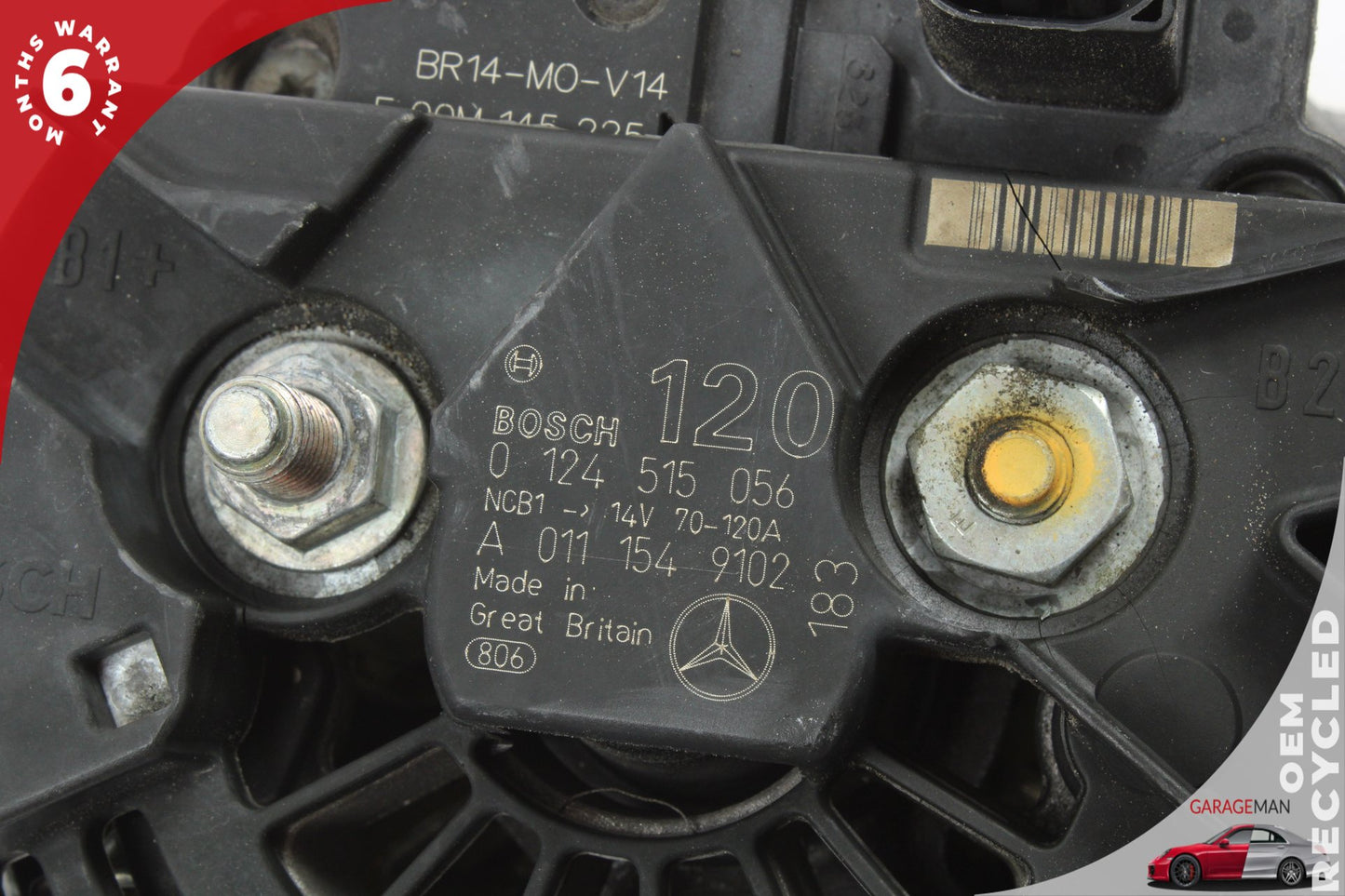 2001-2005 Mercedes W203 C240 ML350 Engine Alternator Generator 0111549102 OEM