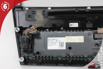 2009-2012 BMW 750i Front AC Temperature Climate Control Switch Panel 9229821 OEM