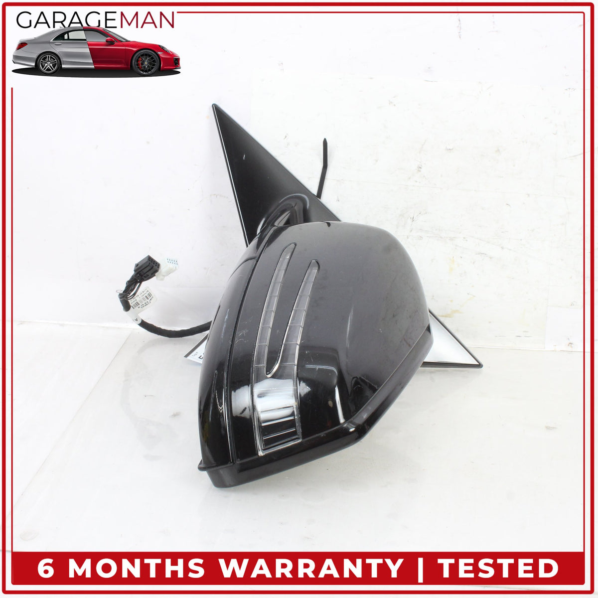 2010-2017 Mercedes C207 E550 Coupe Left Door Rear View Mirror w/ Blind Spot OEM