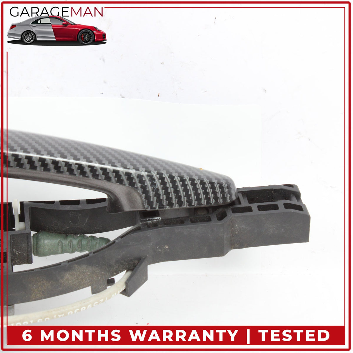 2012-2018 BMW 328i F30 Rear Left Exterior Door Handle Carbon Fiber 7332267 OEM