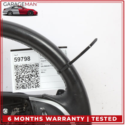 2012-2015 Jaguar XF X250 Front Left Side Steering Wheel w/ Paddle Shifters OEM