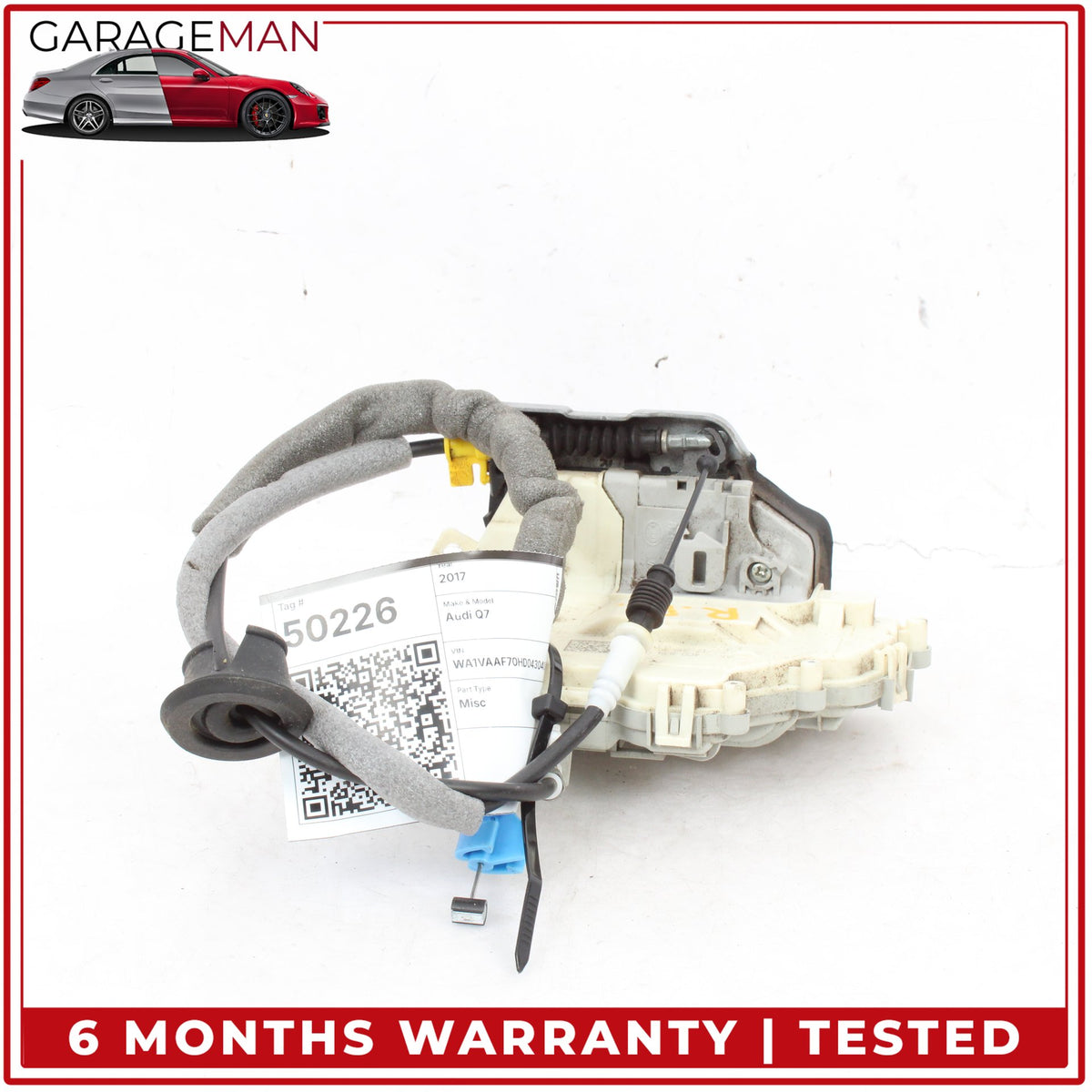 2017-2024 Audi Q7 SUV Rear Right Passenger Side Door Lock Latch Actuator OEM