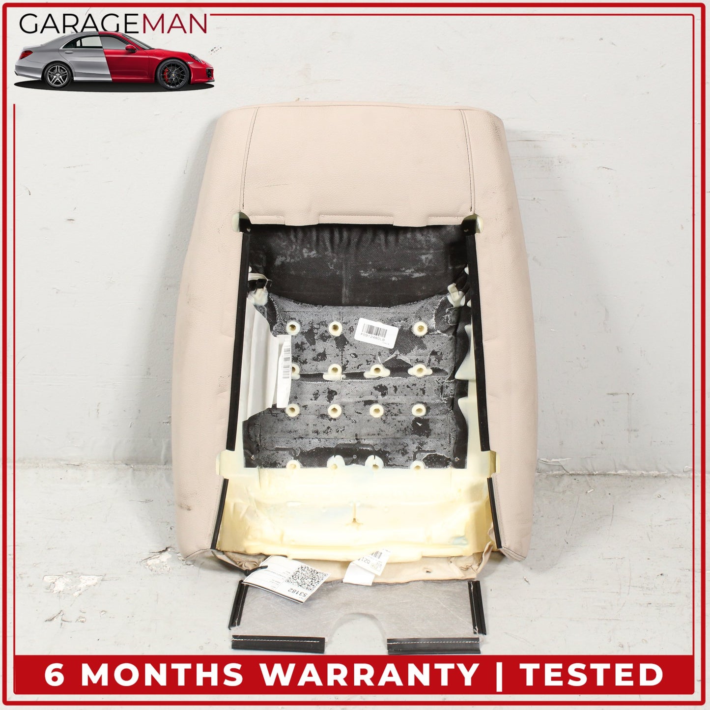 2011-2018 BMW X3 X4 Front Left Driver Side Top Upper Seat Cushion Beige OEM