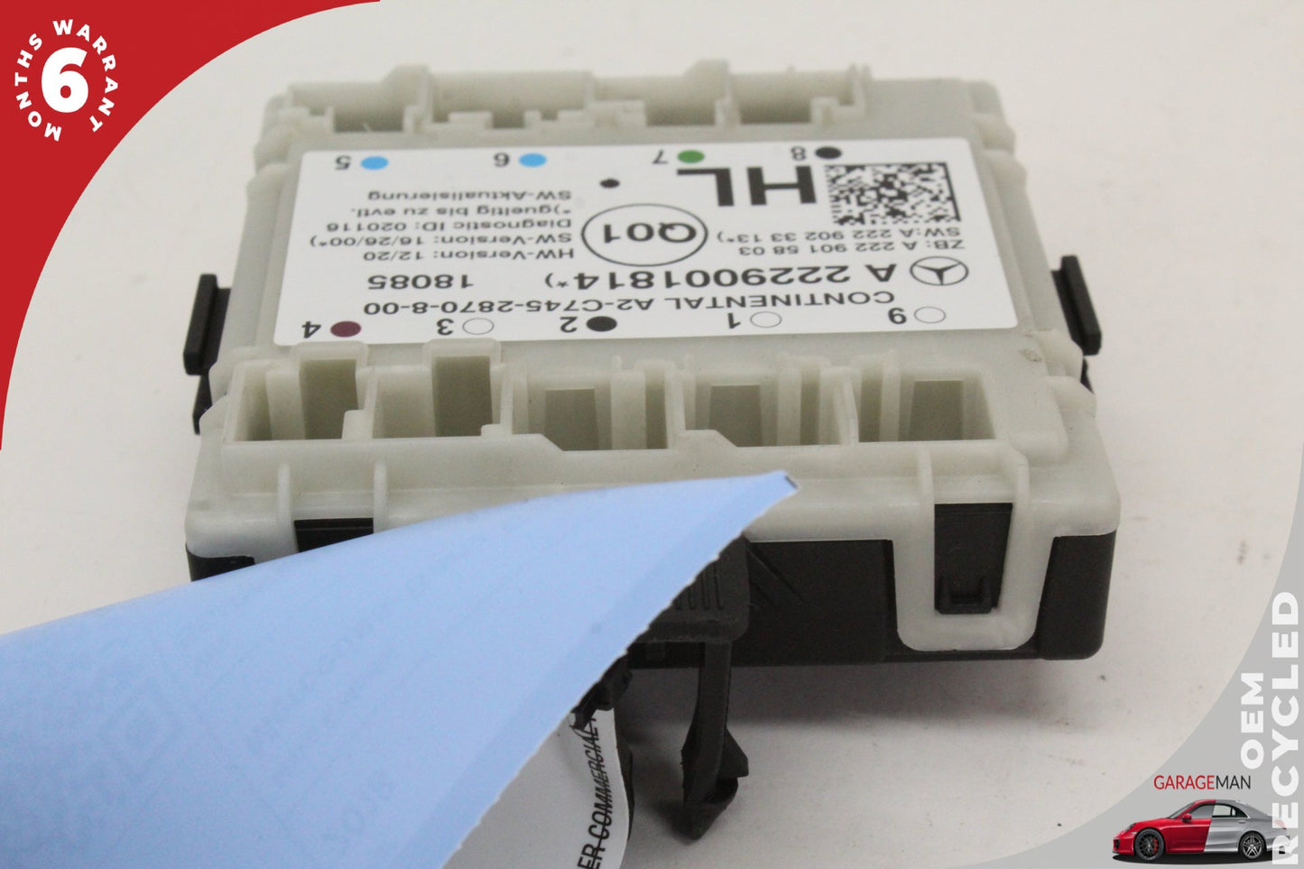 2016-2019 Mercedes W205 C350e Rear Left Side Door Control Module 2229001912 OEM