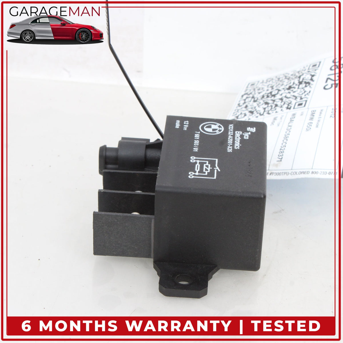 2012-2018 BMW 650i F13 Cooling Fan Relay Control Module 7661503 OEM