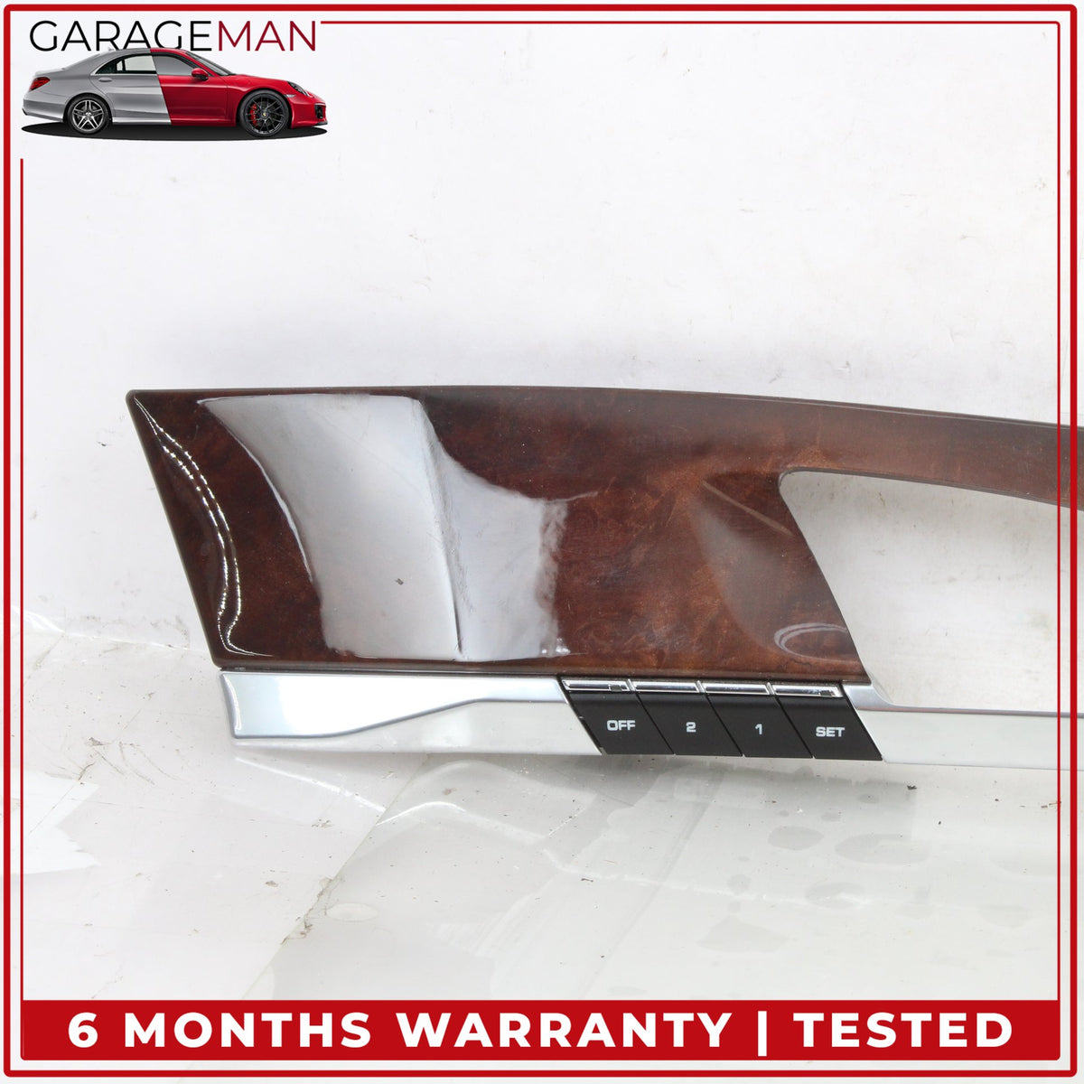 2010-2016 Porsche Panamera 970 Front and Rear Door Trim Cover Panel Wood Set OEM