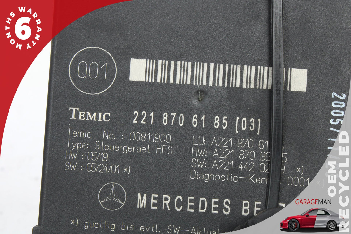 2007-2009 Mercede W221 S550 Trunk Release Remote Open Close Module Unit OEM