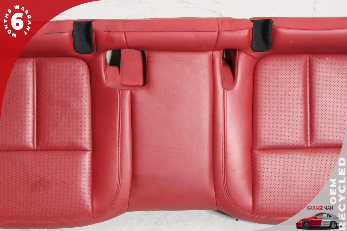 2015-2018 Porsche Macan 95B Front & Rear Complete Leather Seat Assembly Red OEM
