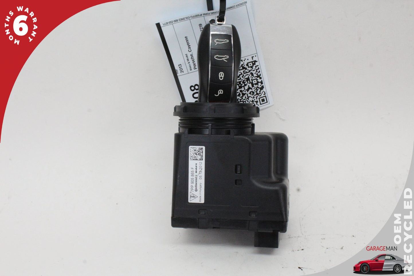 2011-2018 Porsche Cayenne 958 Ignition Switch Module w/ Key Fob 7PP905865F OEM