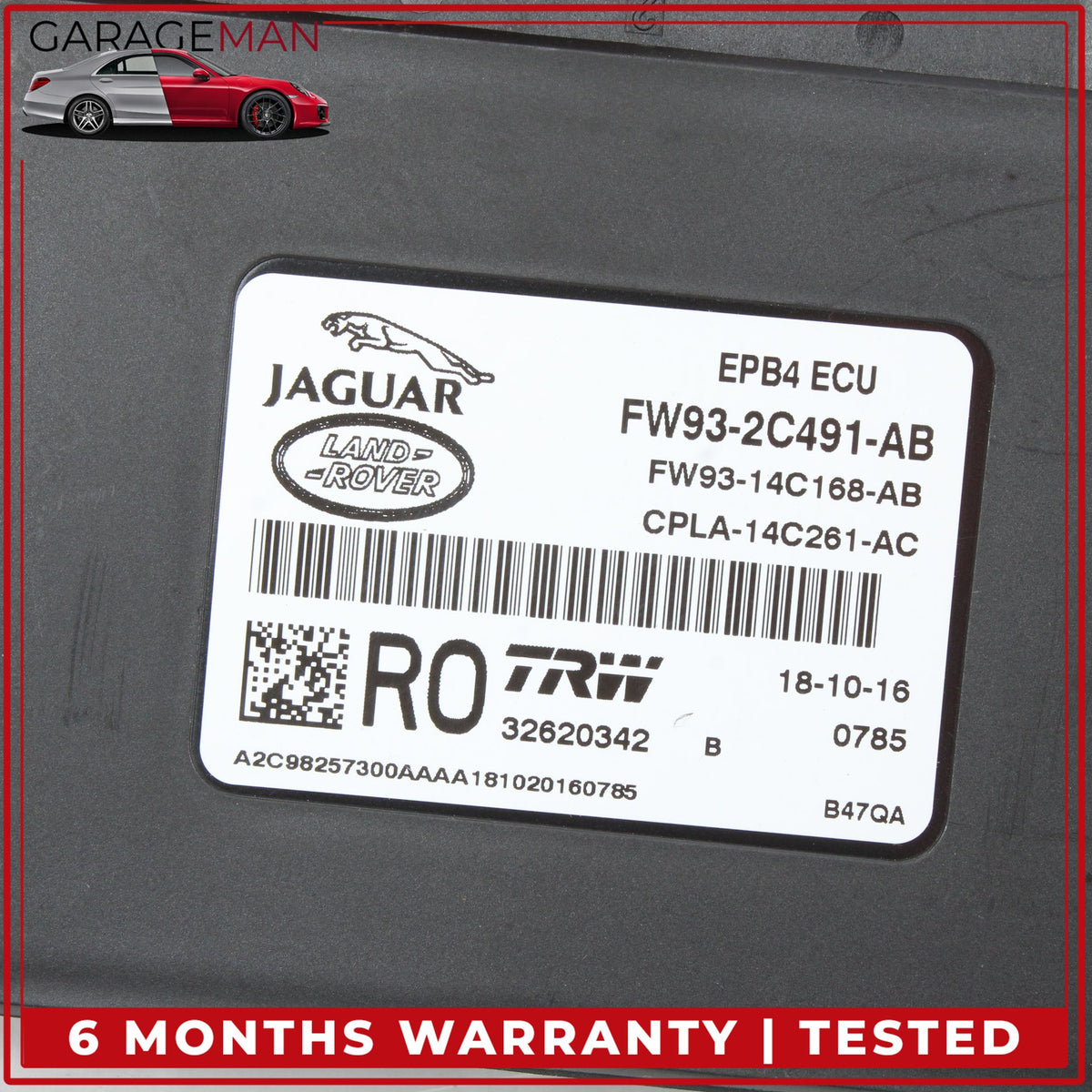 2014-2020 Jaguar F-Type X152 Electronic Parking Brake Control Module Unit OEM