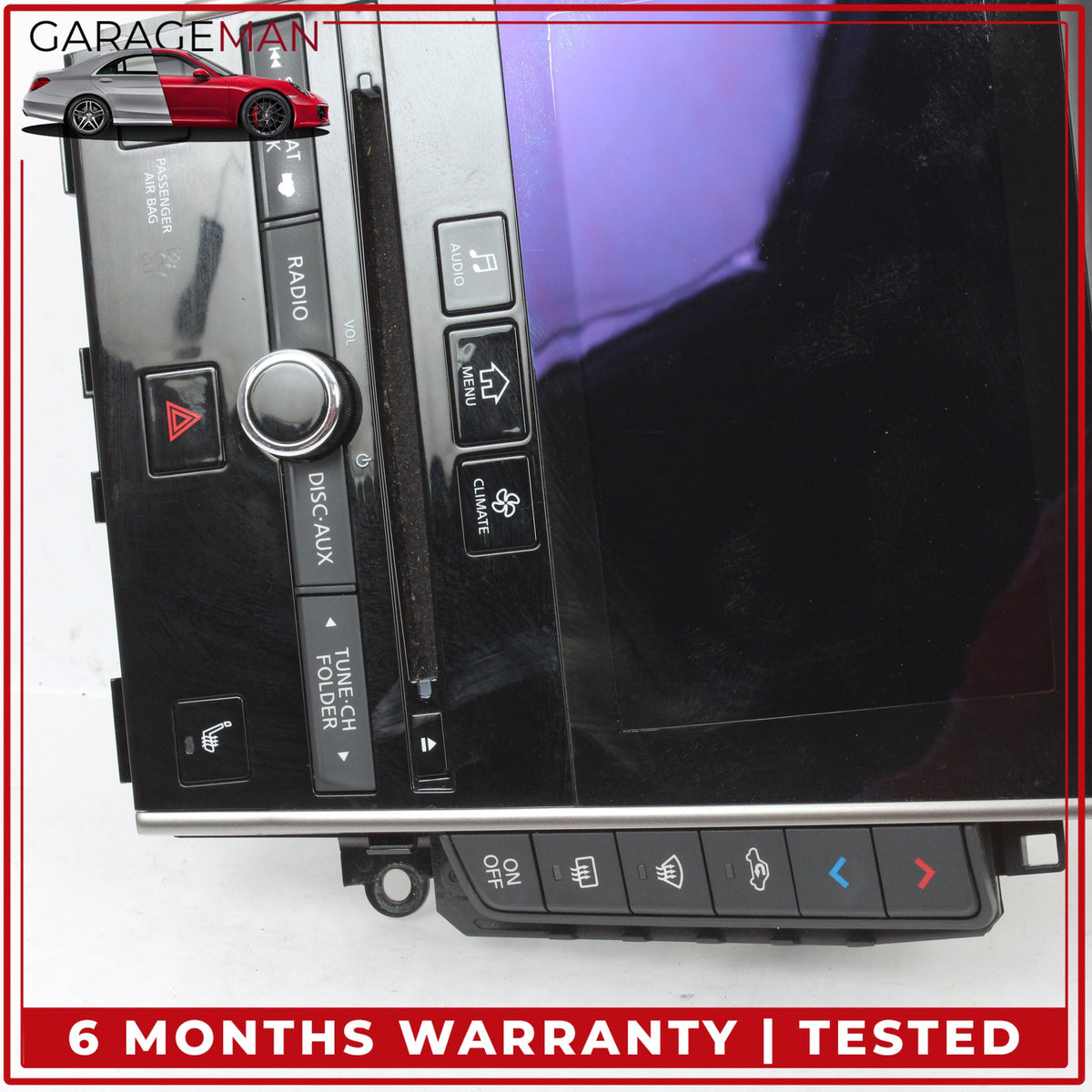 2017-2020 Infiniti Q50 V37 Red Sport Climate Control Radio Panel 253914HB3D OEM