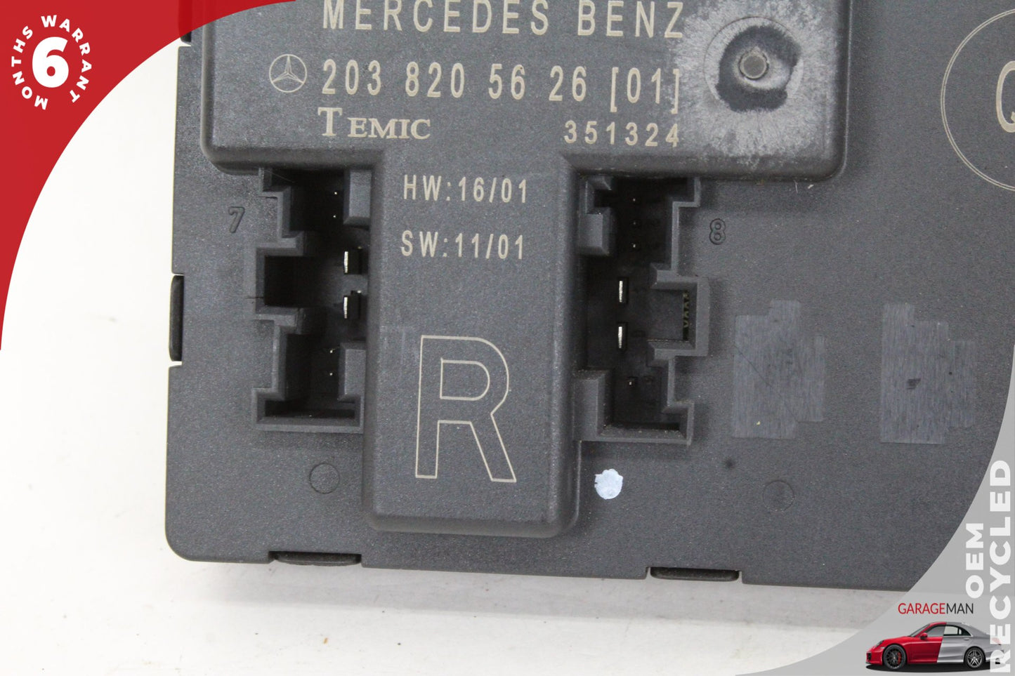 01-07 Mercedes-Benz C240 W203 Right Front Door Control Module 2038205626