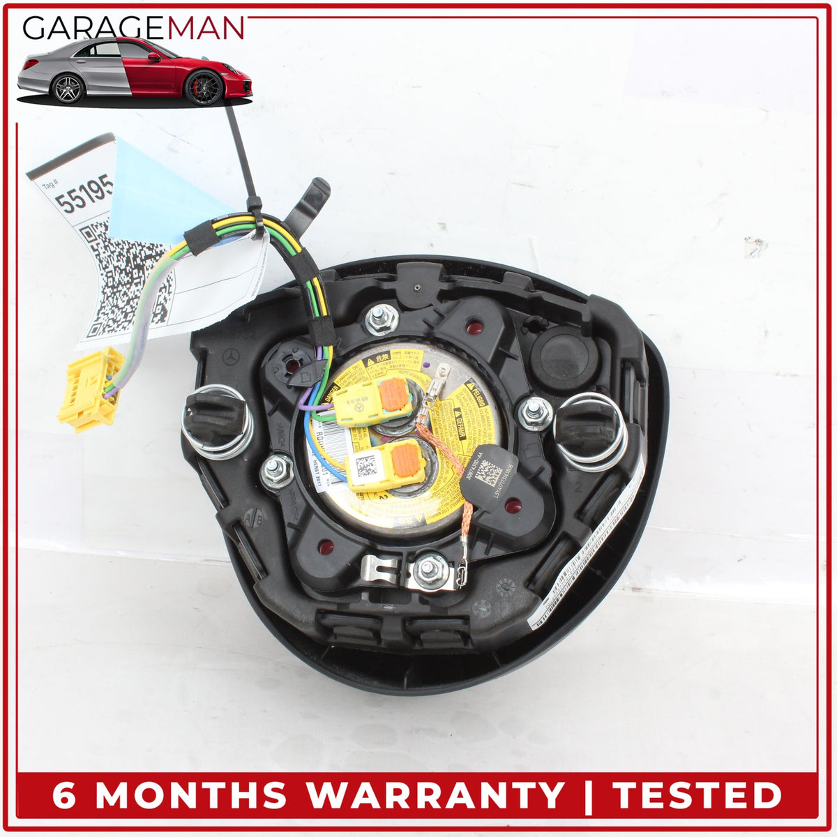2016-2019 Mercedes X253 GLC300 Front Left Driver Side Steering Wheel Airbag OEM