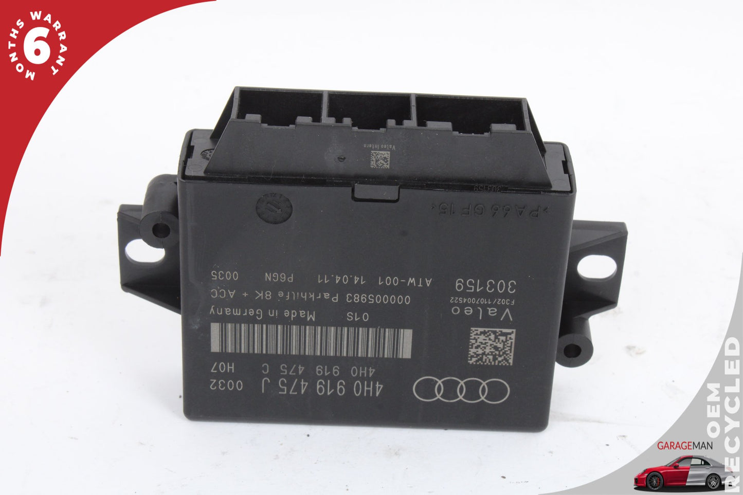 2012-2018 Audi A6 C7 Sedan Parking Assist Control Module 4H0919475J Genuine