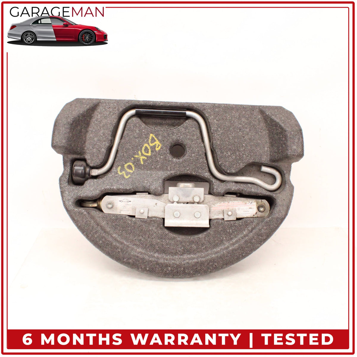 1997-2004 Porsche Boxster 986 Emergency Spare Tire Jack Tool Kit w/ Foam OEM