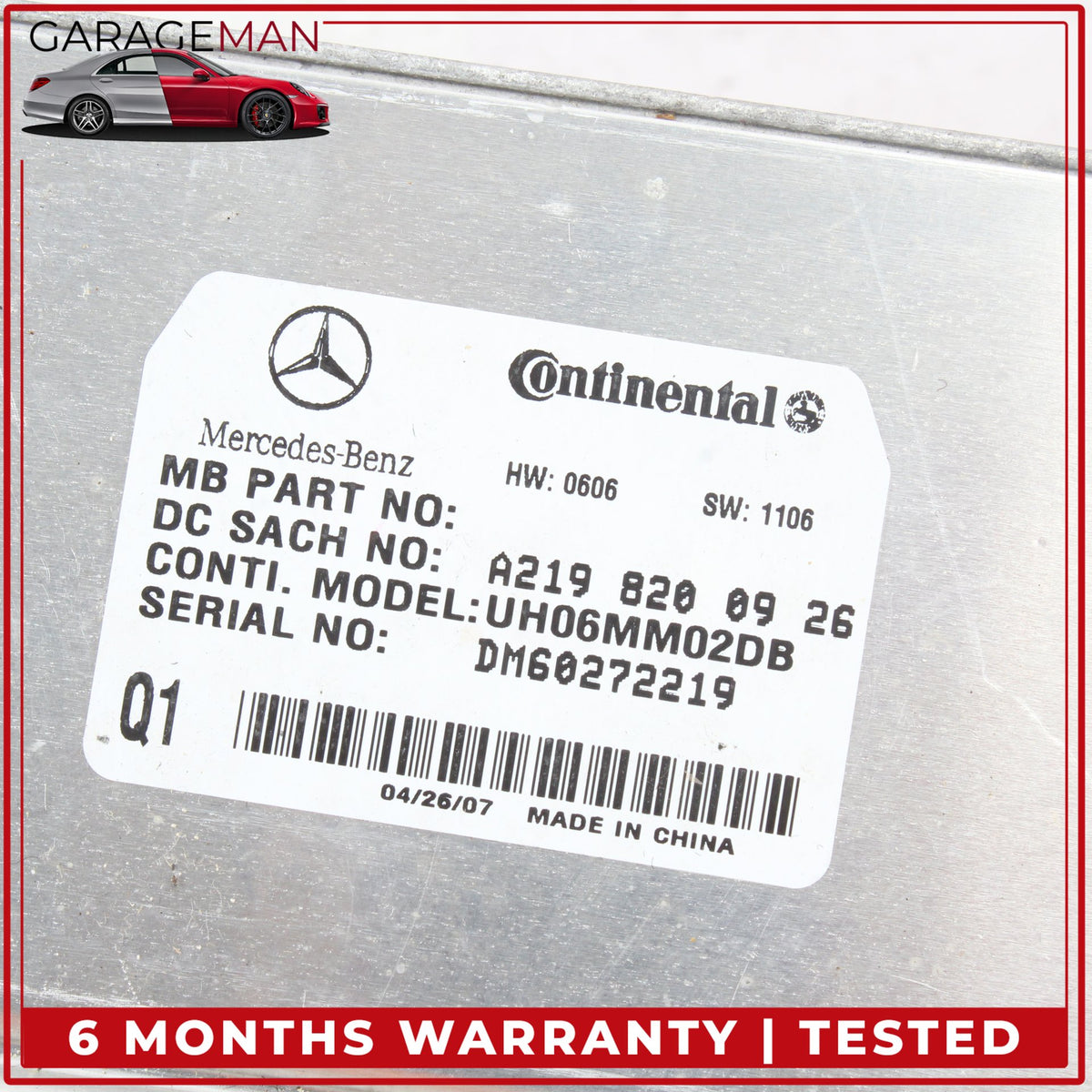 2006-2012 Mercedes W164 ML350 Communication Control Module Unit 2198200926 OEM