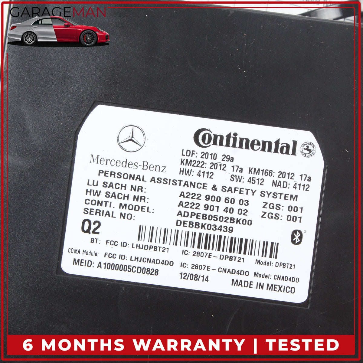 2012-2020 Mercedes W212 E400 Communication Control Module Unit 2229006003 OEM