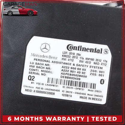 2012-2020 Mercedes W212 E400 Communication Control Module Unit 2229006003 OEM