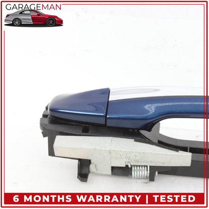 2014-2024 Infiniti Q50 V37 Rear Left Driver Side Exterior Door Handle Blue OEM