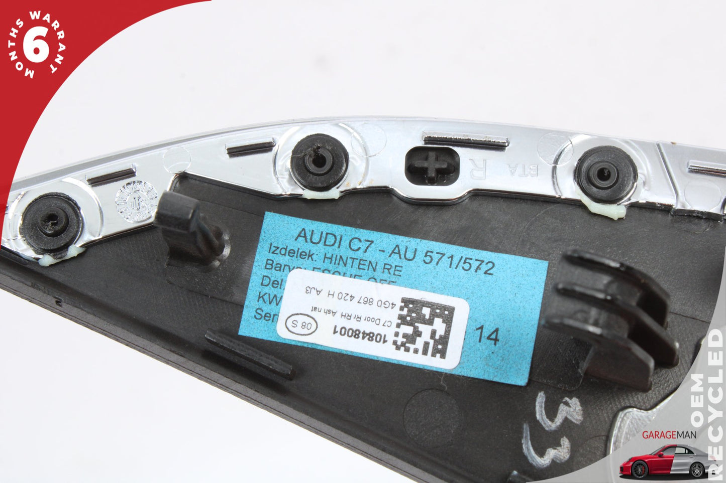 2012-2018 Audi A6 S6 Interior Center Console Dashboard Door Wood Trim Set OEM