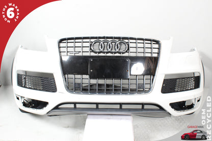 2010-2015 Audi Q7 SUV Front Bumper Cover Aseembly White w/ Grills 4L0807437H OEM
