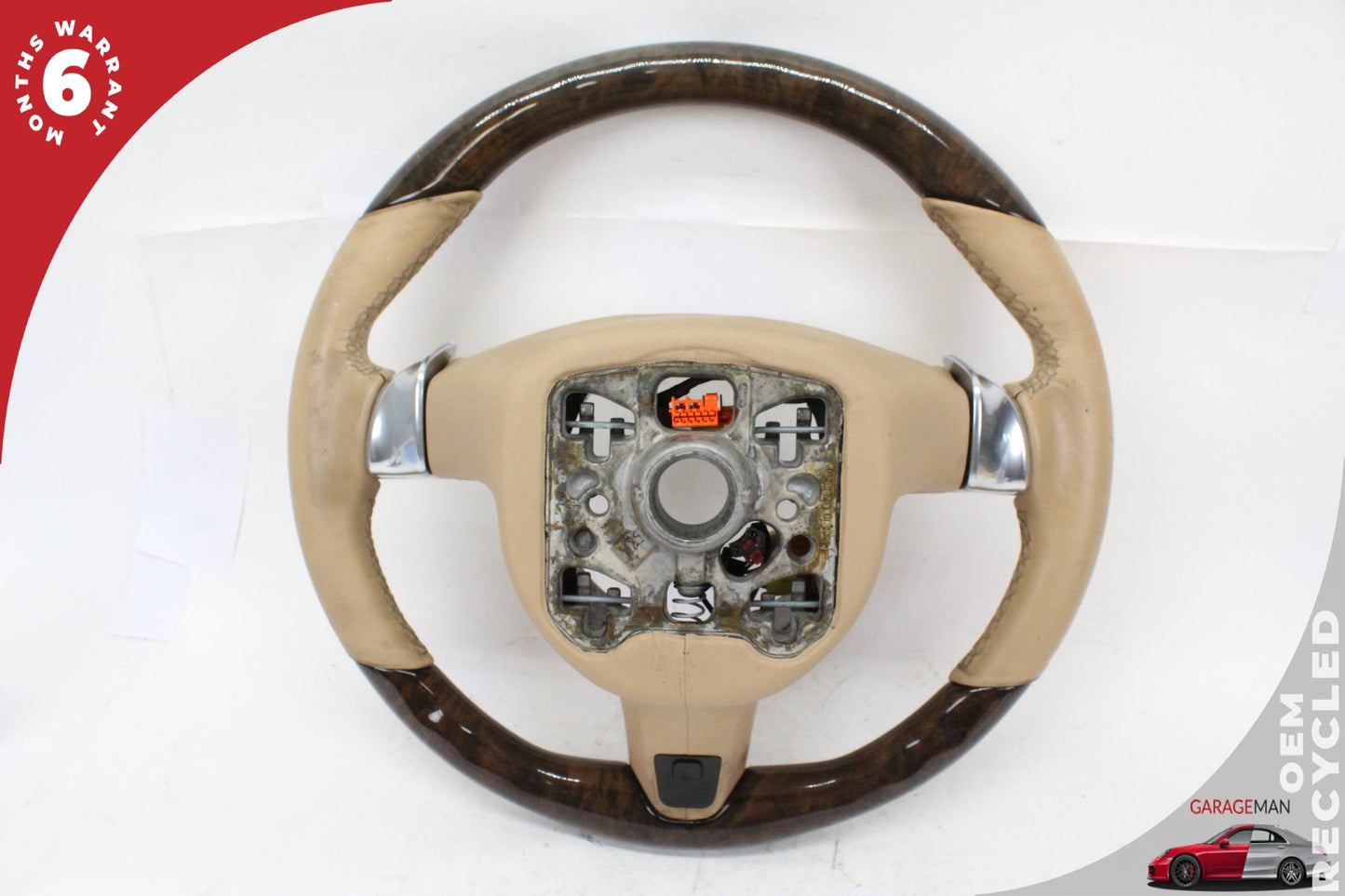 2010-2016 Porsche Panamera 970 Cayenne 958 Steering Wheel Wood 7PP419091AF OEM