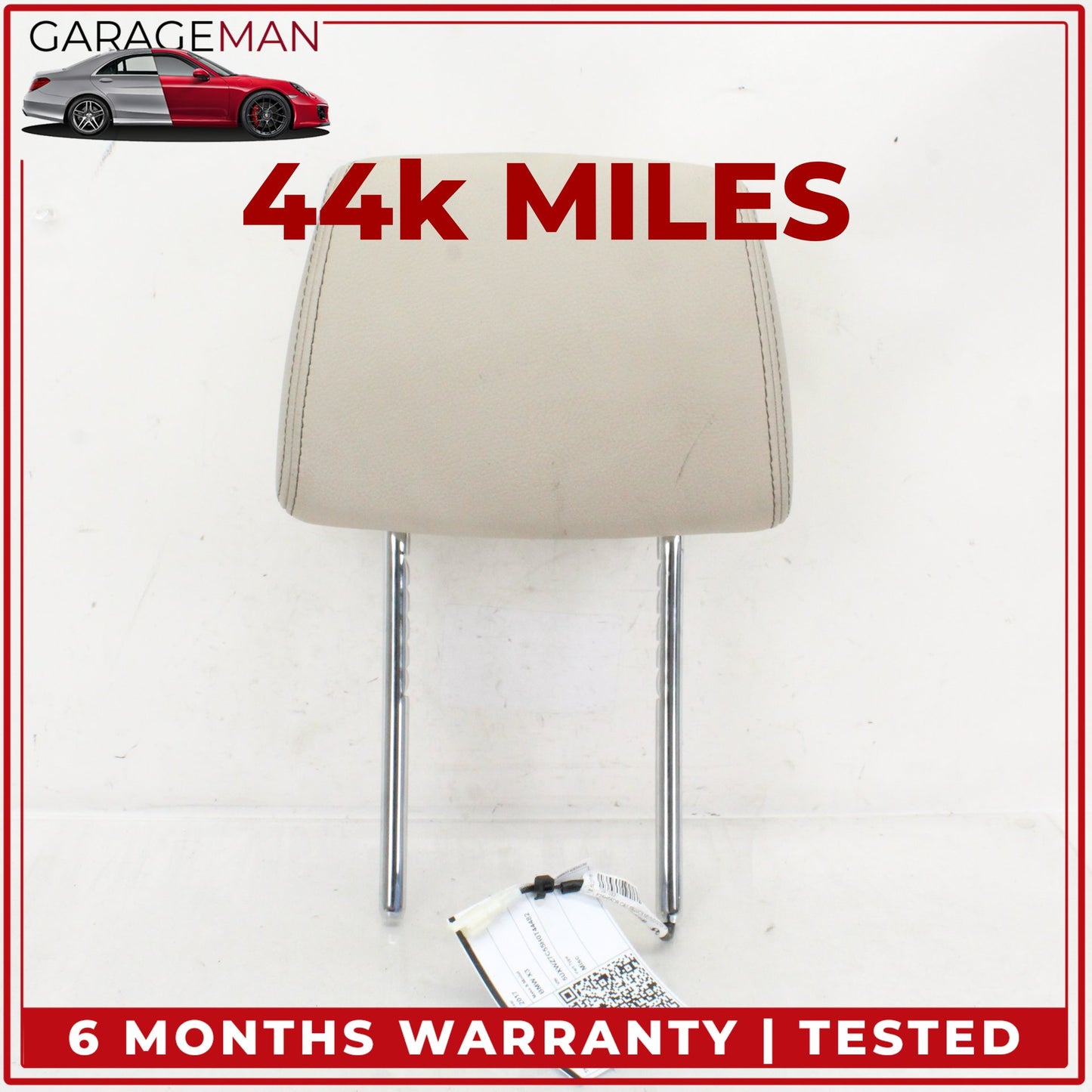 2011-2018 BMW X3 X4 F25 SUV Front Left or Right Side Seat Head Rest Beige OEM