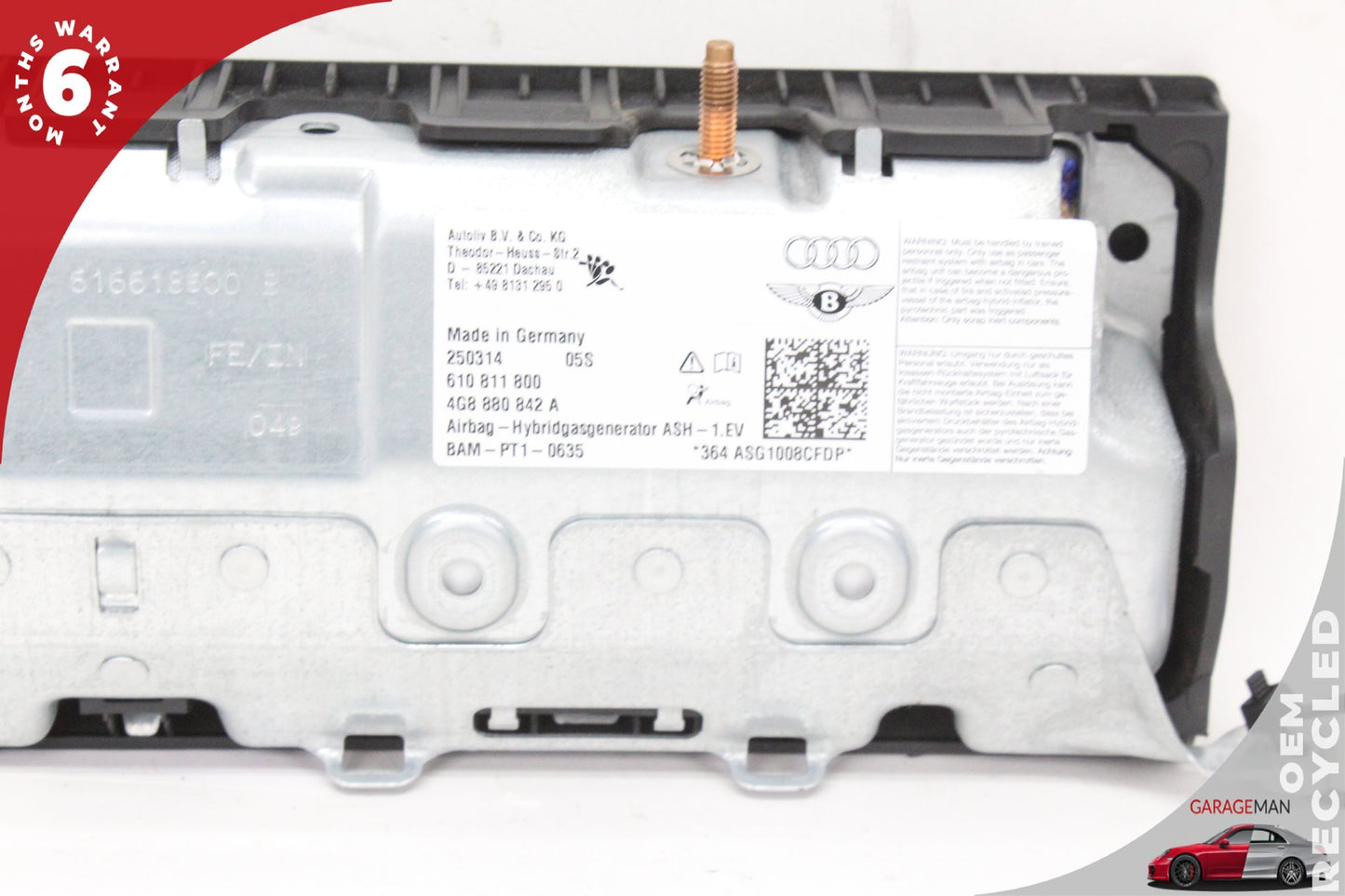 2012-2018 Audi A6 Front Right Passenger Side Knee Airbag Air Bag 4G8880842A OEM