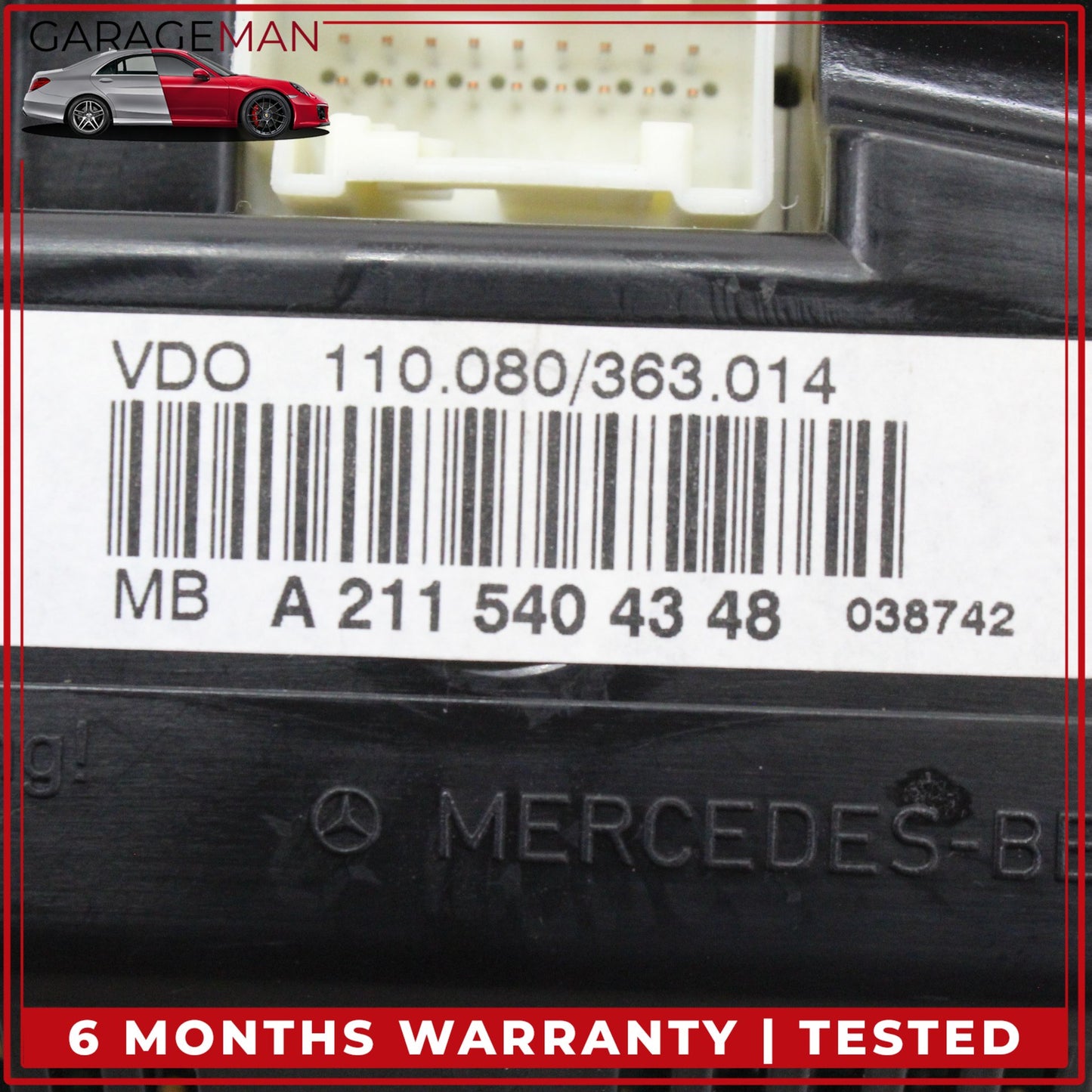 2007-2009 Mercedes W211 E350 Speedometer Instrument Cluster 2115404348 OEM