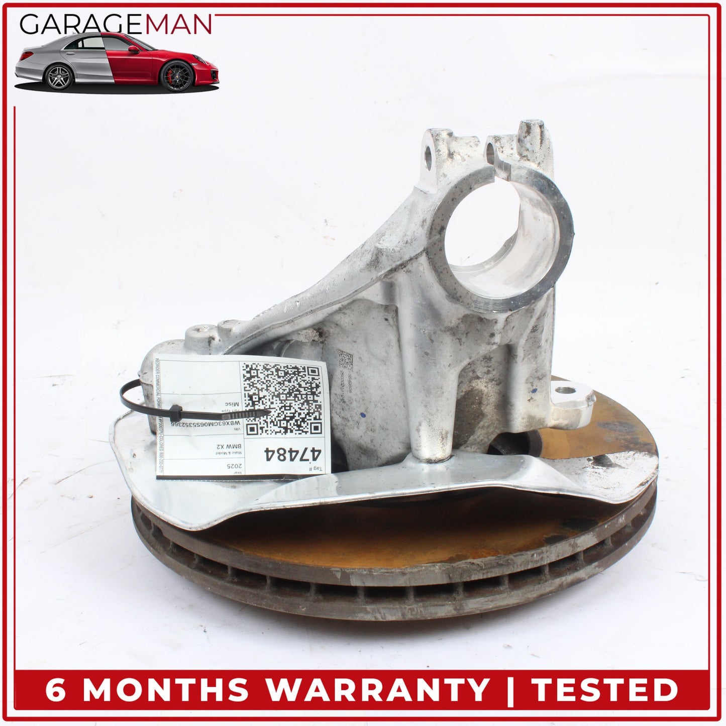 2023-2025 BMW X2 U10 AWD 2.0L Front Right Side Spindle Knuckle 6890180 OEM