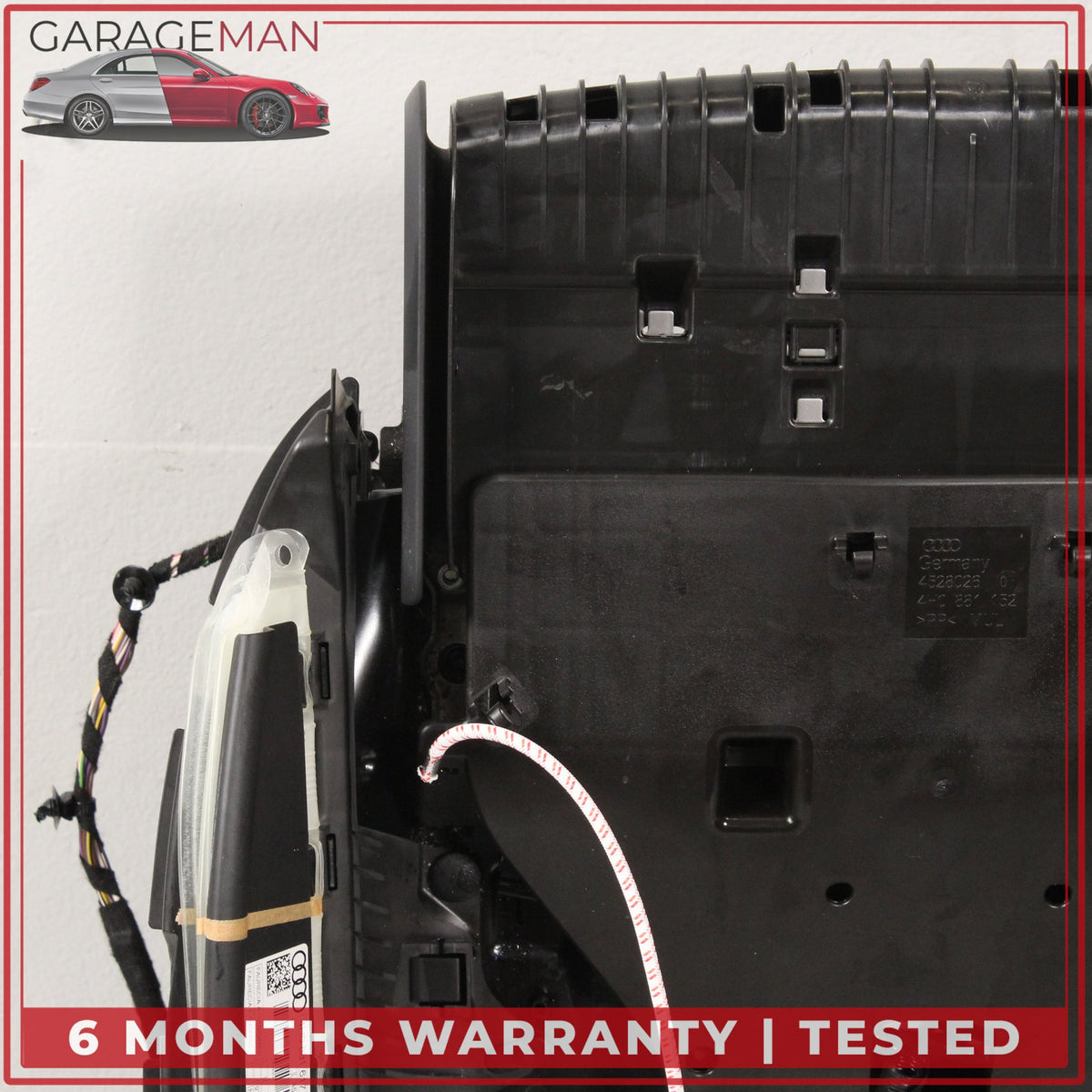 2011-2018 Audi A8 Front Right Side Lower Seat Track Frame Rail w/ Motors OEM